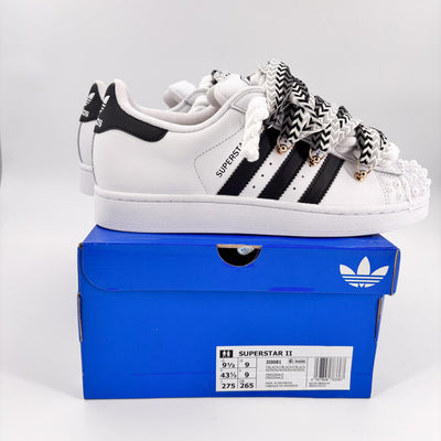 Custom Sneakers Superstar White Lanvin