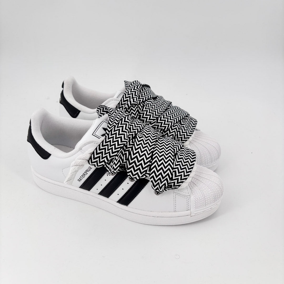 Custom Sneakers Superstar White Lanvin Black/White