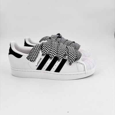 Custom Sneakers Superstar White Lanvin Black/White