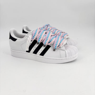 Custom Sneakers Superstar White Lanvin Creme