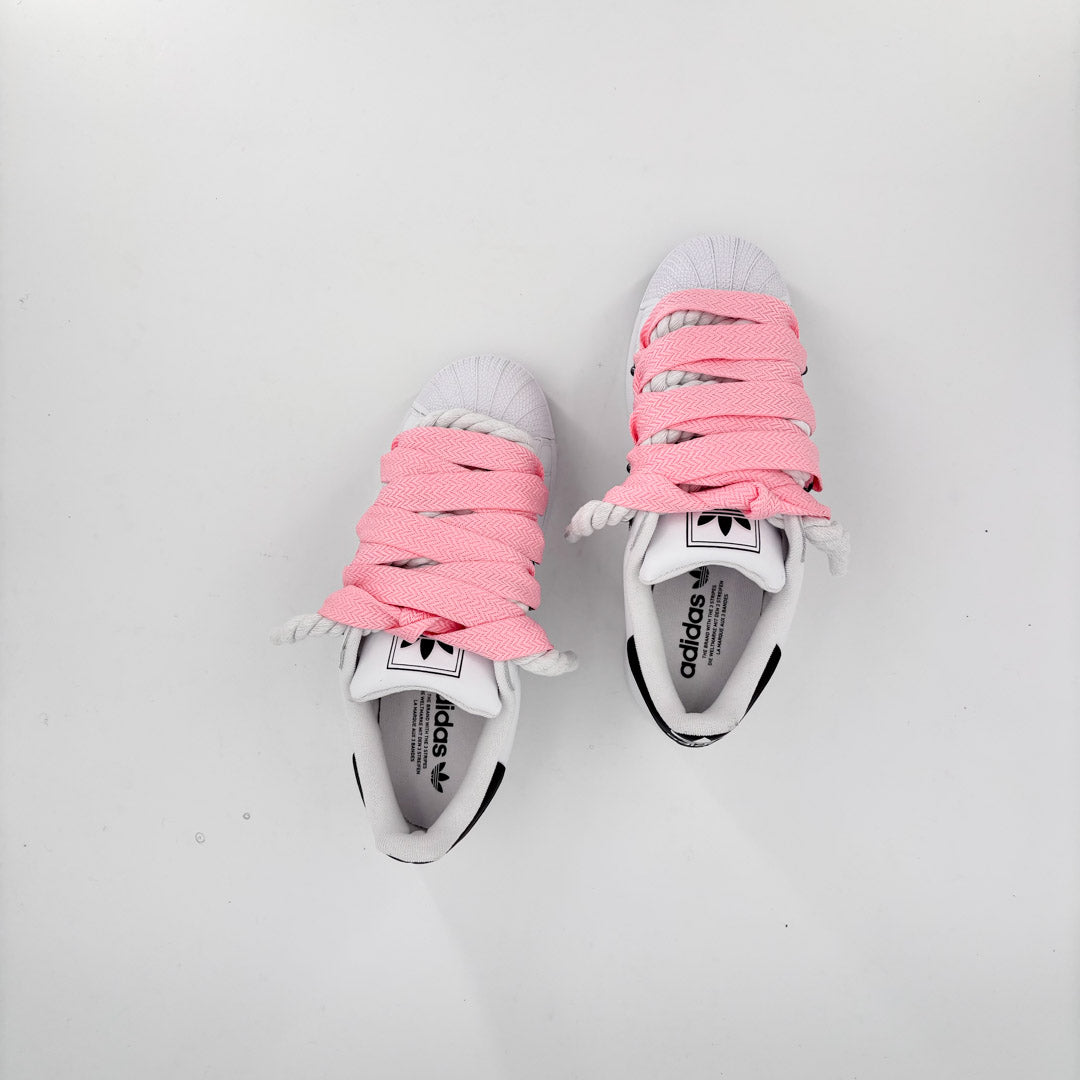 Custom Sneakers Superstar White Lanvin Pink