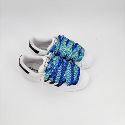 Custom Sneakers Superstar White Lanvin Blue
